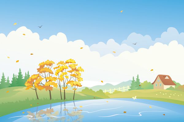 عکس مرد تنها در پاییز