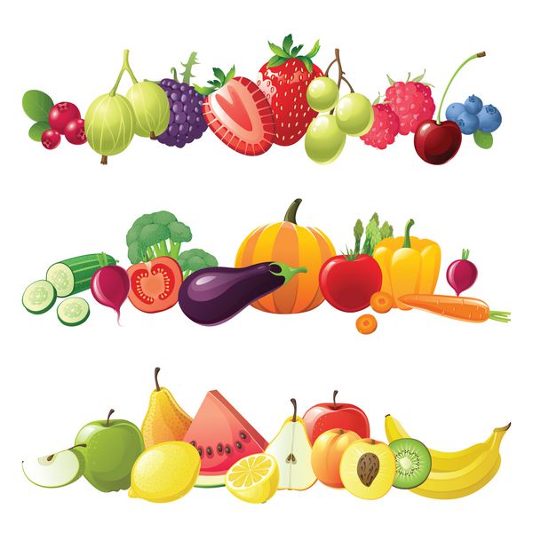 مرز میوه سبزیجات و انواع توت ها