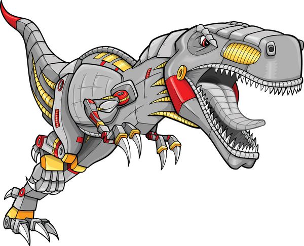 وکتور دایناسور ربات Cyborg Tyrannosaurus