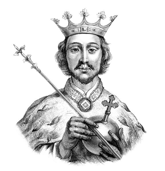 پرتره پادشاه قرون وسطی - قرن چهاردهم