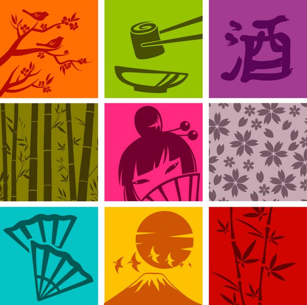 مجموعه ای از عناصر فرهنگ ژاپنی