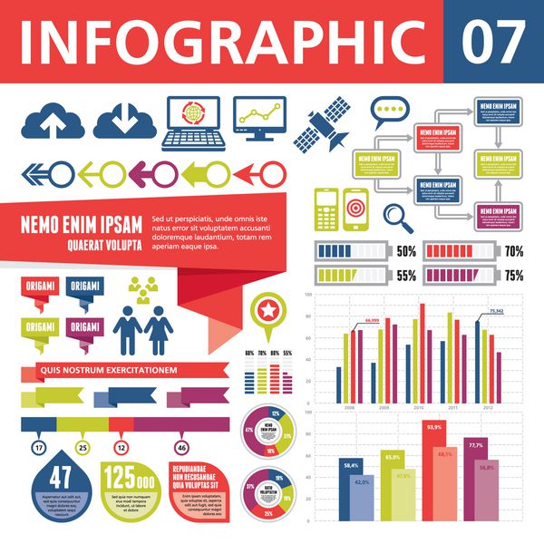 عناصر اینفوگرافیک 07