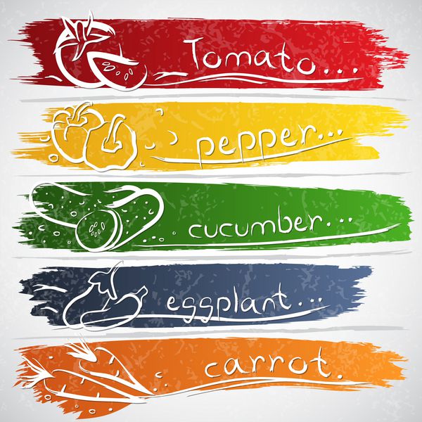 نمادهای سبزیجات