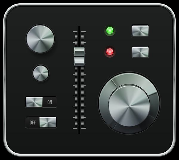 hi-end UI analog volume eqizer level mixer
