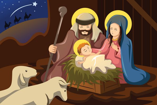 یوسف مریم و عیسی نوزاد