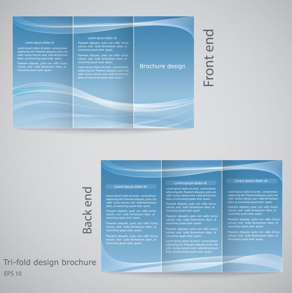 طراحی بروشور سه تایی طراحی قالب بروشور