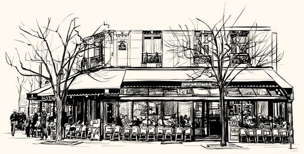 کافه قدیمی در پاریس