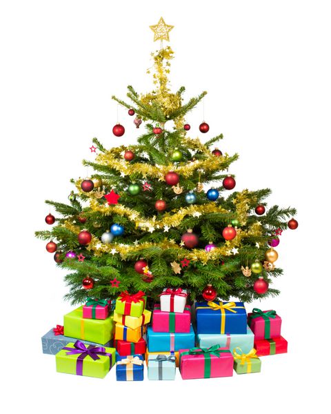 weihnachtsbaum mit geschenken