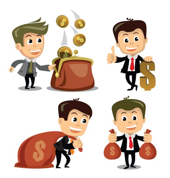 عکس کارتونی ثروتمند