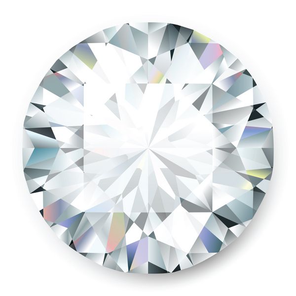 الماس بردار واقع گرایانه جدا شده در پس زمینه سفید