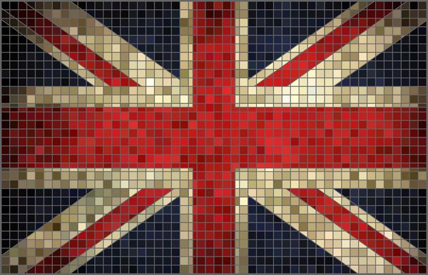 پرچم بریتانیای کبیر موزاک
