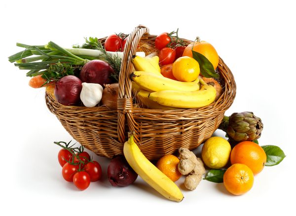 cesta di frutta e verdura