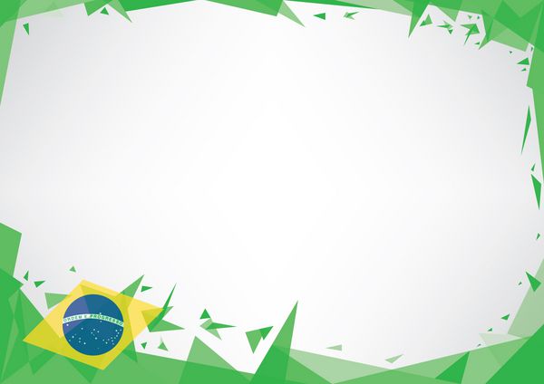 پوستر افقی اوریگامی برزیل
