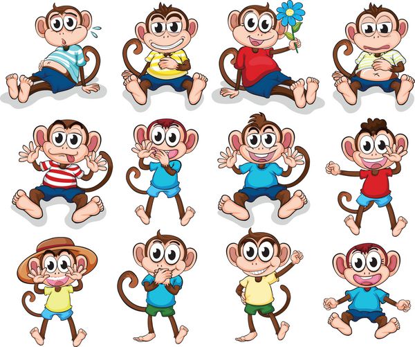 میمون ها با احساسات متفاوت