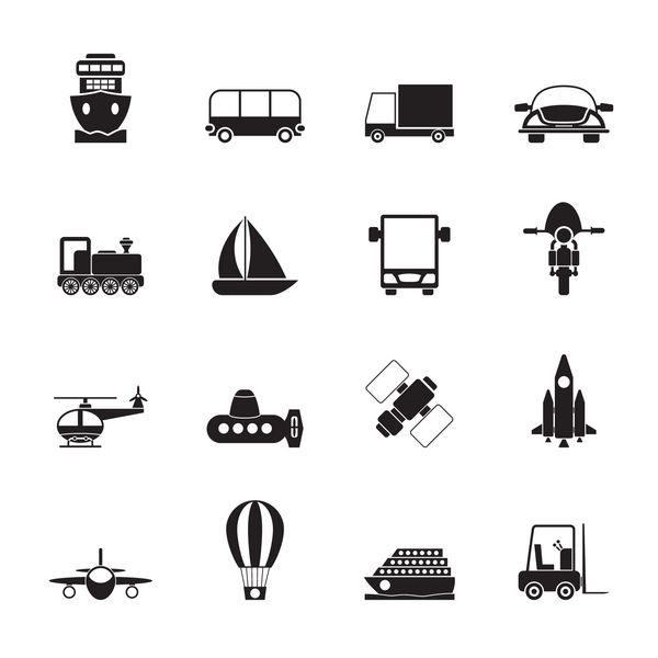 نمادهای حمل و نقل سفر و حمل و نقل