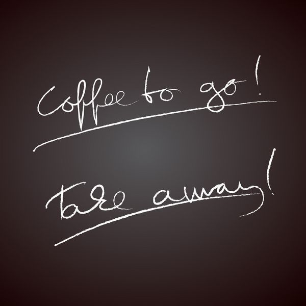 قهوه برای رفتن - دست خط را بردارید
