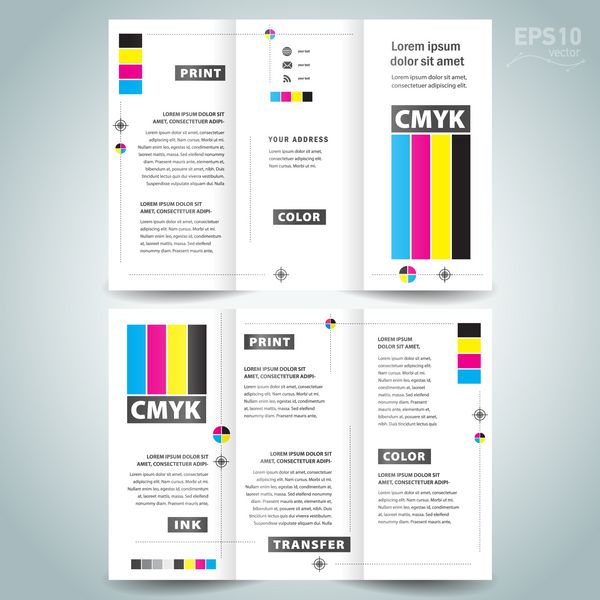 cmyk polygraphy - قالب طراحی بروشور