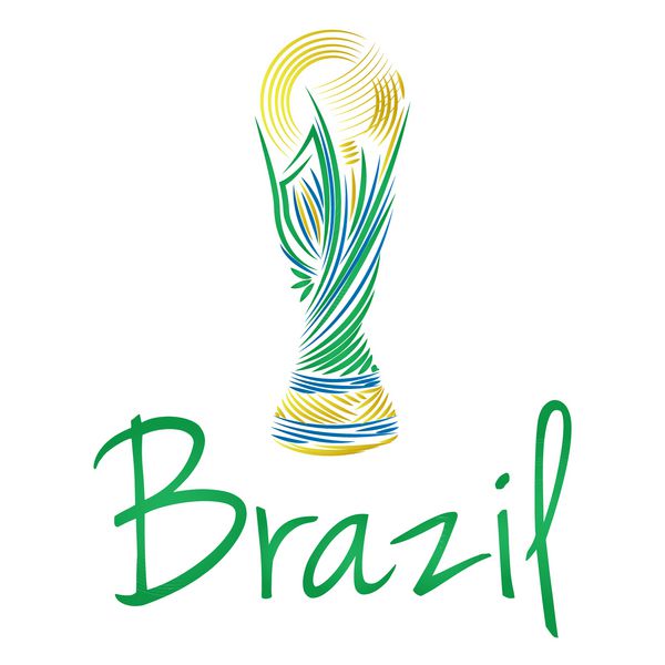 تصویر انتزاعی فوتبال برزیل قابل ویرایش
