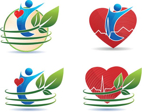 نمادهای مراقبت از سلامت انسان مفهوم قلب سالم