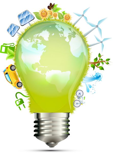 دنیای انرژی سبز لامپ