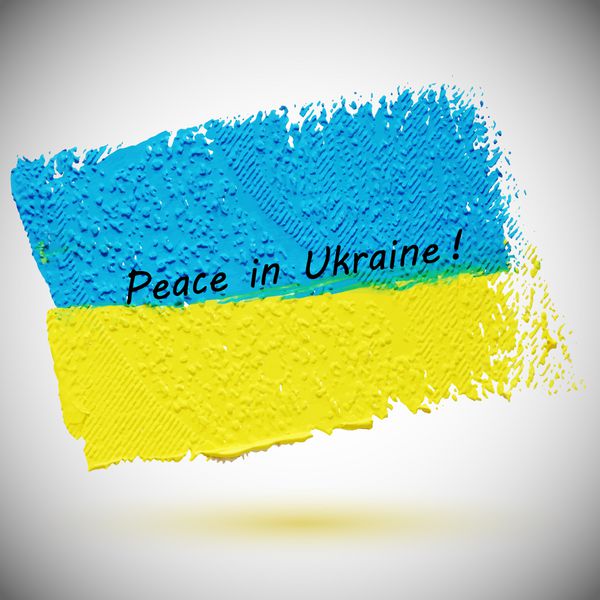 پرچم زرد-آبی اوکراین وکتور گرانج