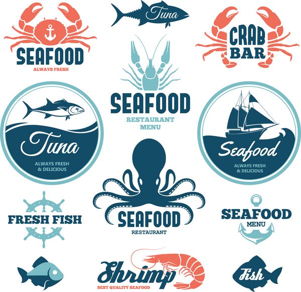برچسب های غذاهای دریایی