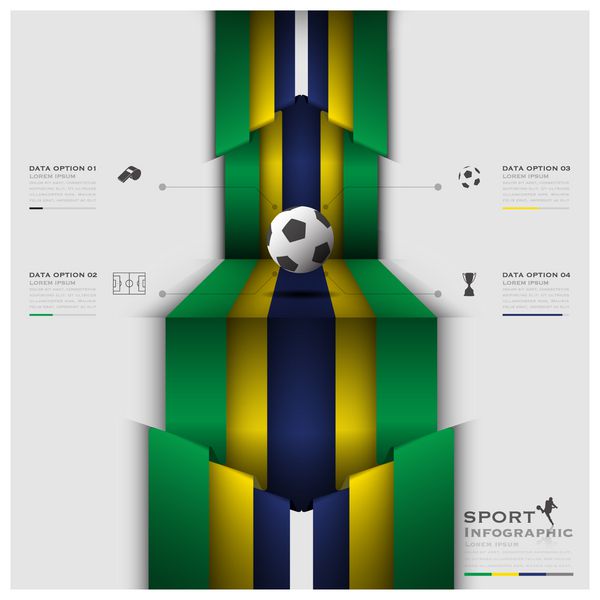 اینفوگرافی ورزشی مسابقات فوتبال جاده به برزیل 2014