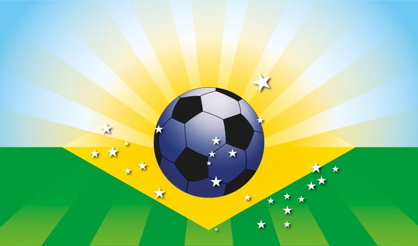 برازیل drapeau bresil ballon foot kazy