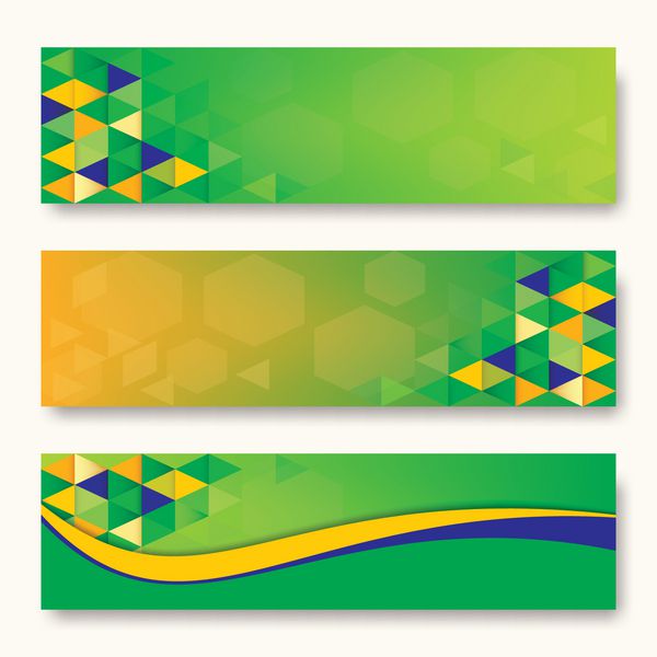 برچسب پس زمینه انتزاعی مفهوم پرچم برزیل