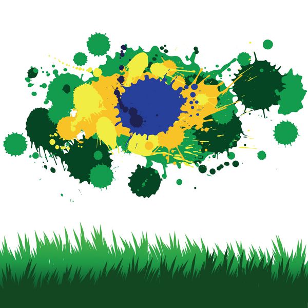 عناصر طراحی وکتور به سبک مسابقات قهرمانی فوتبال برزیل