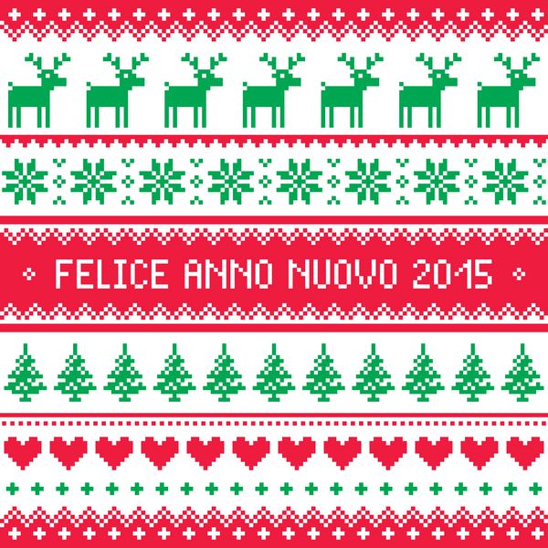 felice anno nuovo 2015 - الگوی سال نو مبارک ایتالیایی