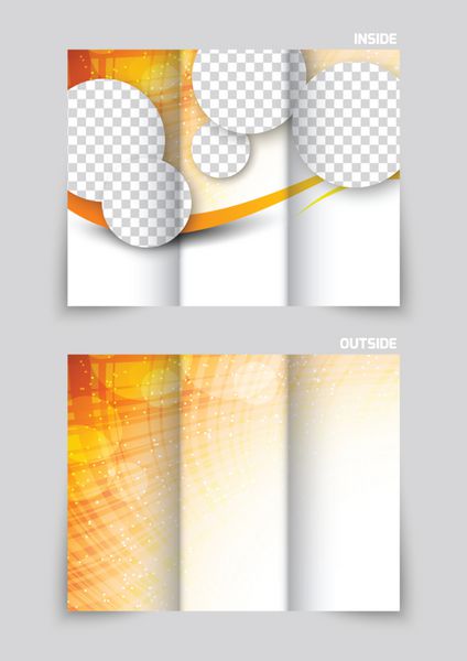 طراحی قالب بروشور سه تایی