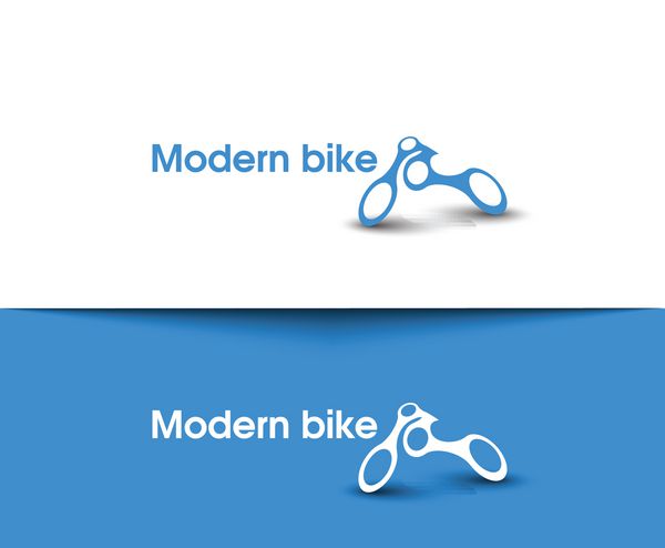 نمادهای وب دوچرخه سواری و دوچرخه سواری مدرن و آرم برداری