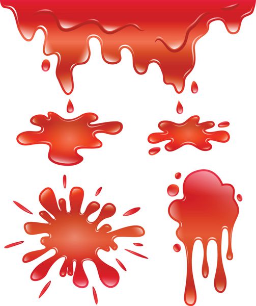 قطرات خون پاشیدن خون