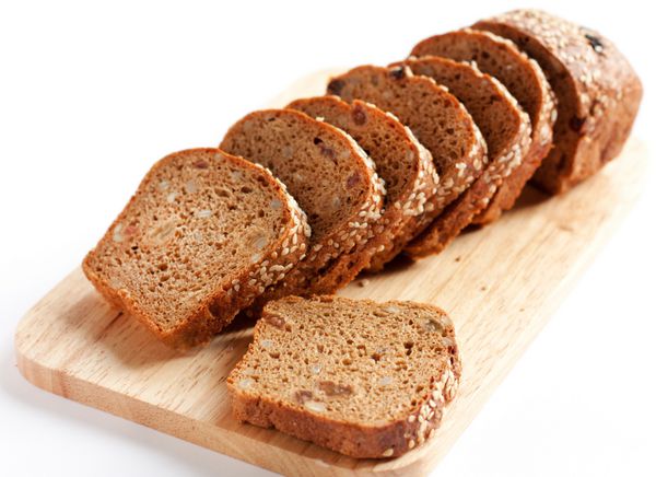 نان از آرد گندم نان غلات کامل قطعه قطعه شود