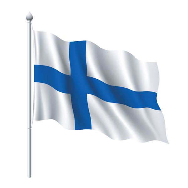 پرچم فنلاند وکتور