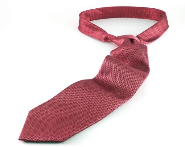 کراوات مردانه قرمز با زمینه سفید