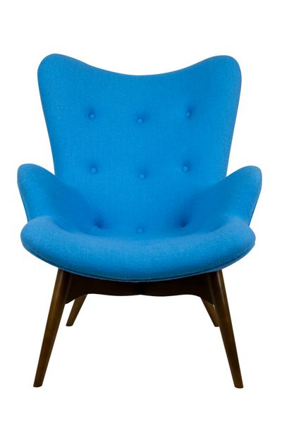 صندلی آبی مدرن به سبک اسکاندیناوی