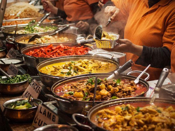 غذای هندی در بازار لندن