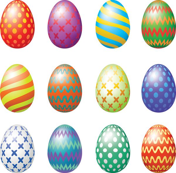ست تخم مرغ های عید پاک