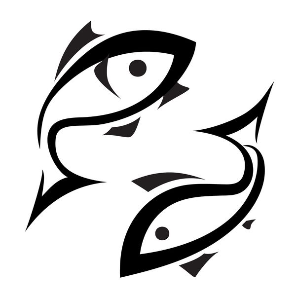 نماد وکتور ماهی مجموعه آیکون های جدا شده