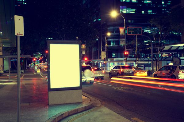 جعبه نور تبلیغات شهری مدرن