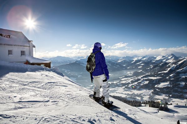 منطقه اسکی Wilder Kaiser در کوه های آلپ در نزدیکی Kufstein در اتریش اروپا