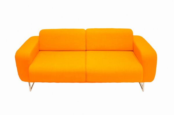 کاناپه نارنجی جدا شده