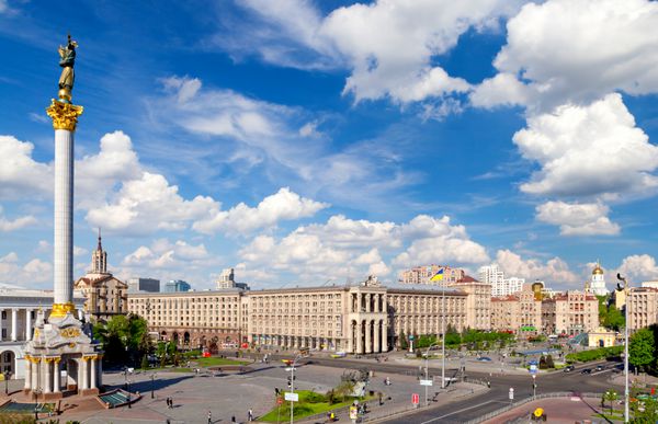 میدان معروف استقلال maidan nezalezhnosti در کیف اوکراین