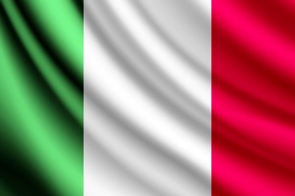 اهتزاز پرچم ایتالیا وکتور