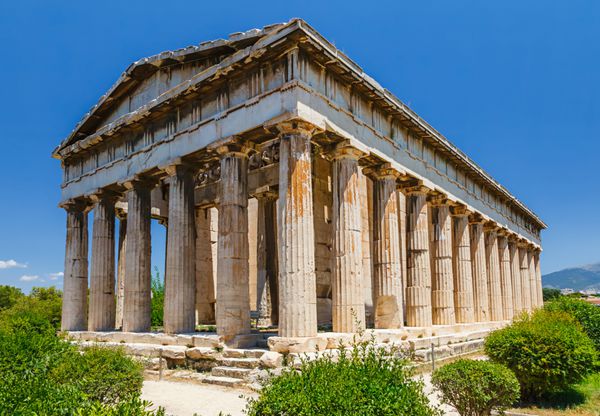 معبد هفائستوس در آگورا باستان آتن یونان