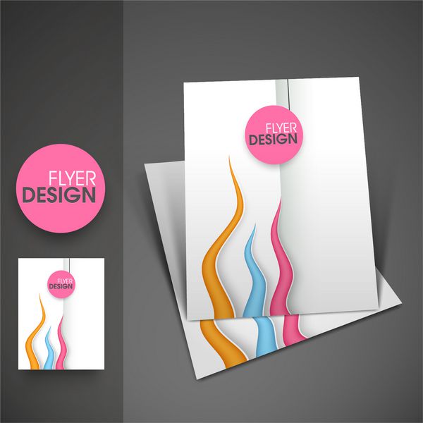 قالب تبلیغاتی رنگارنگ حرفه ای بروشور شرکتی یا طراحی جلد می تواند برای انتشار چاپ و ارائه استفاده شود