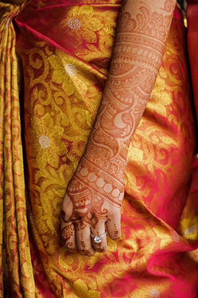تصویری از خالکوبی حنا عروسی هندی هندی