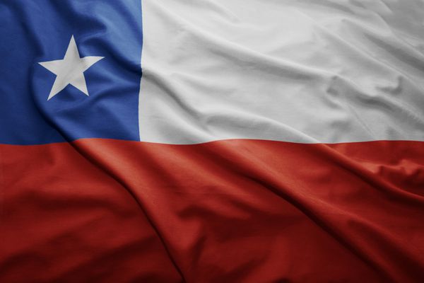 اهتزاز پرچم رنگارنگ شیلی